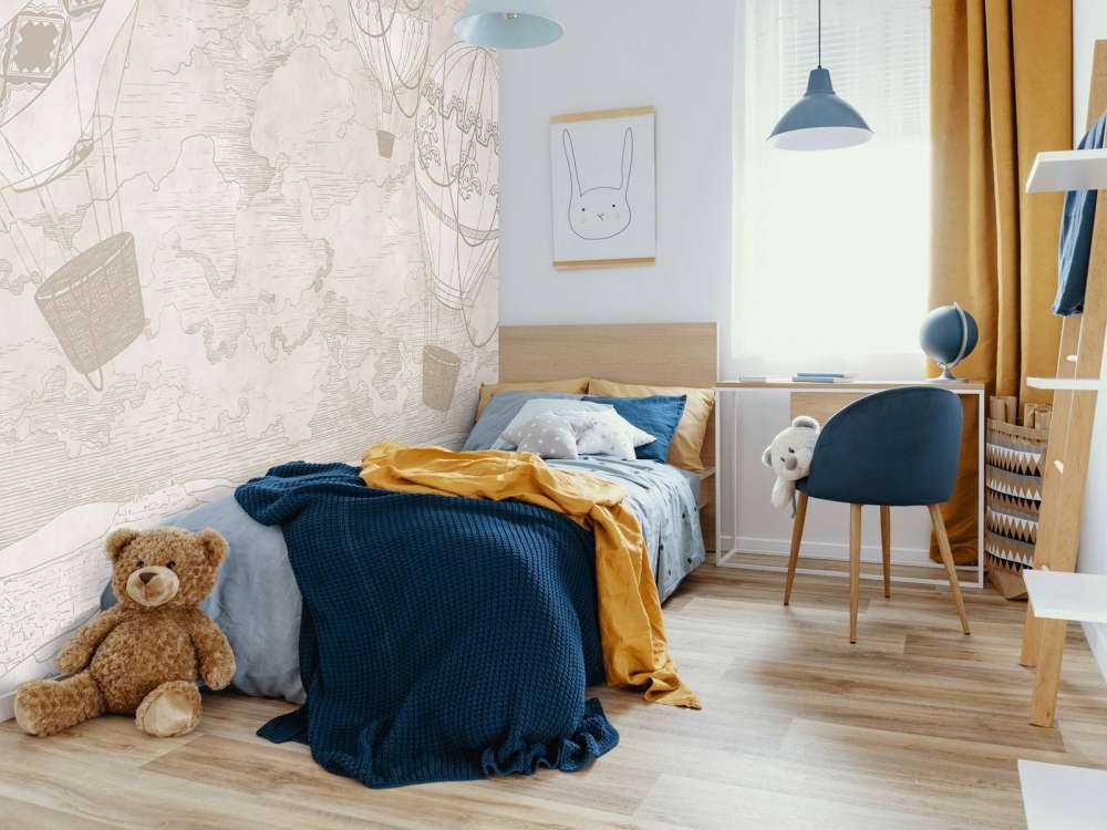 Montgolfières au-dessus de la ville