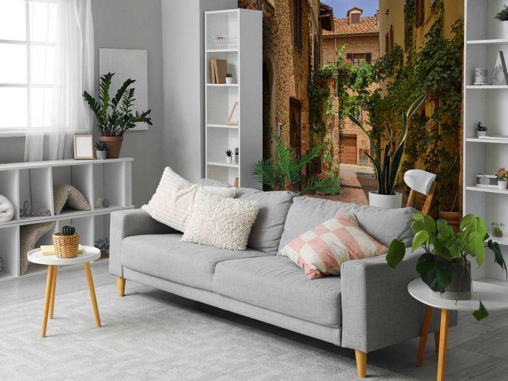 Rue italienne avec des plantes