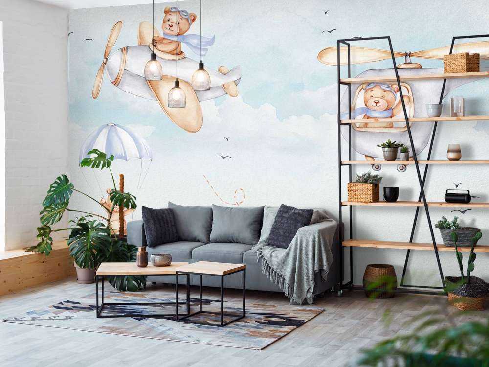 Des ours dans le ciel bleu