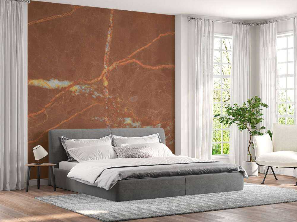 Marbre terracotta avec des lignes