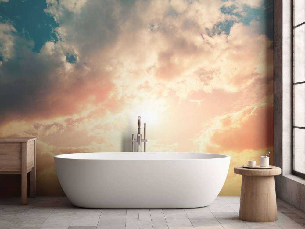 Ciel coloré avec des nuages