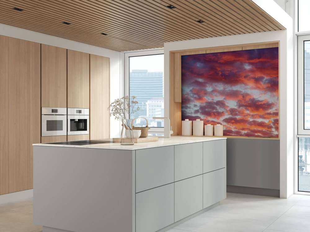 Coucher de soleil dans le ciel