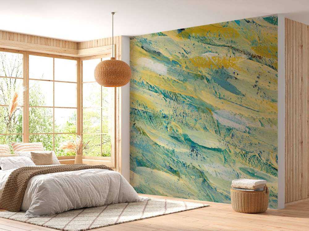 Coups de peinture colorées