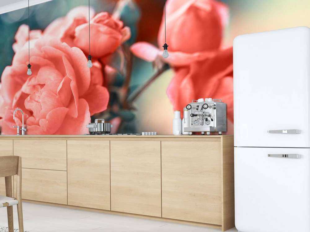 Rameau de roses sans branches