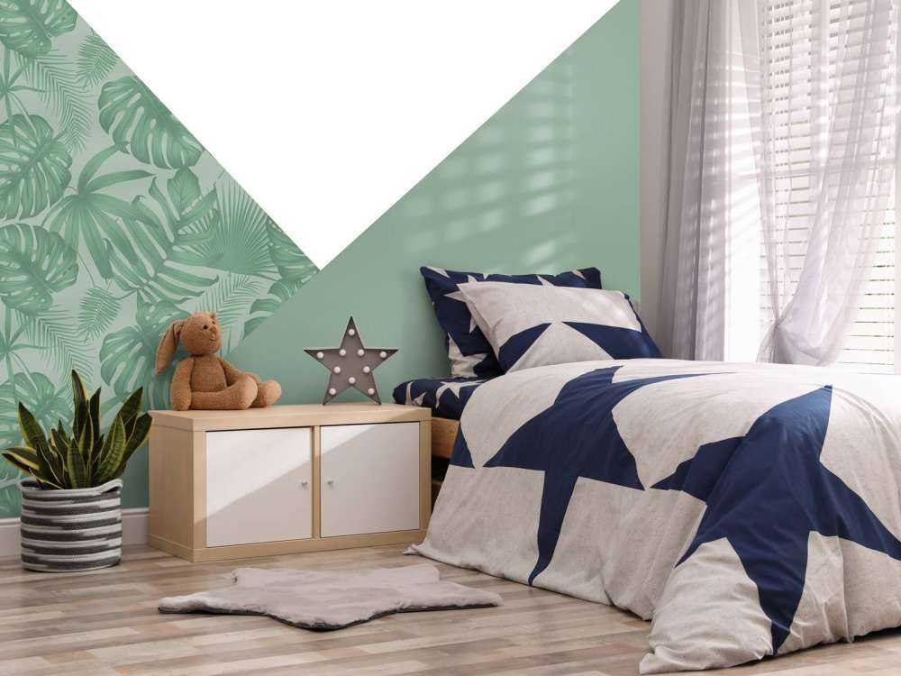 Triangles avec motif de jungle