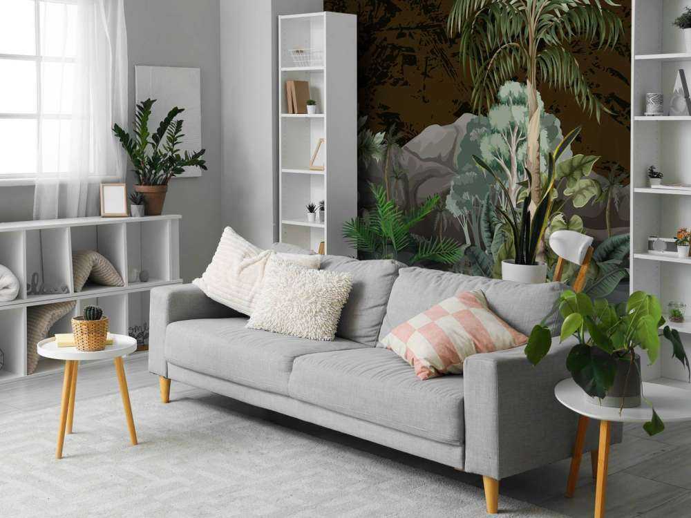 Paysage de jungle avec rivière