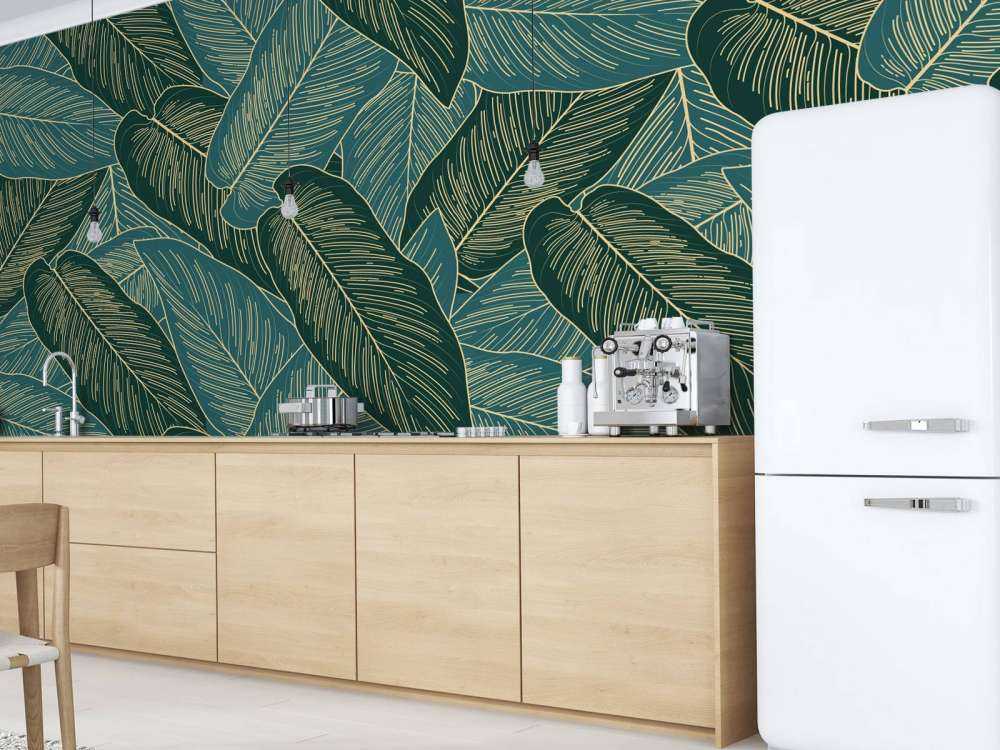 Feuille fendue dorée