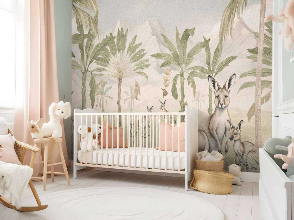 Paysage de kangourous