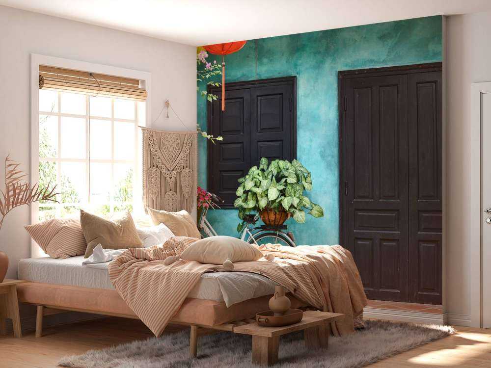 Vieux vélo près d'une maison