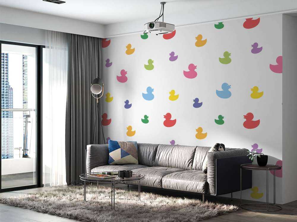 Canards de bain colorés