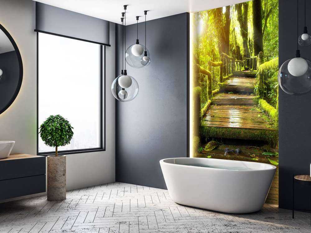 Grand escalier dans la jungle