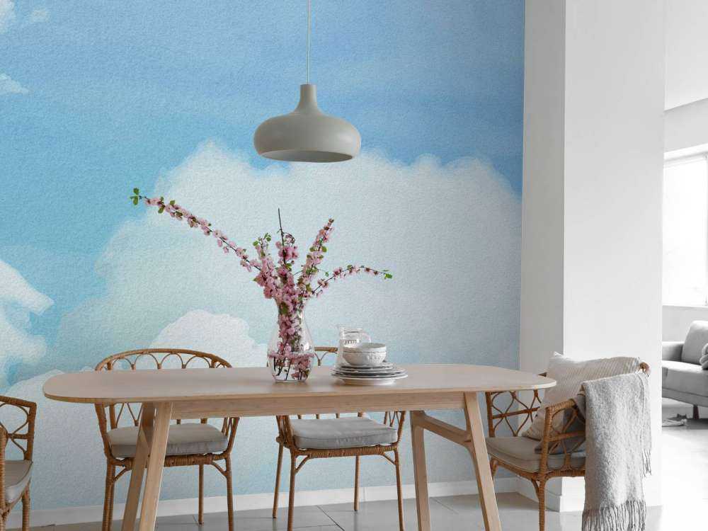 Nuages à l'aquarelle