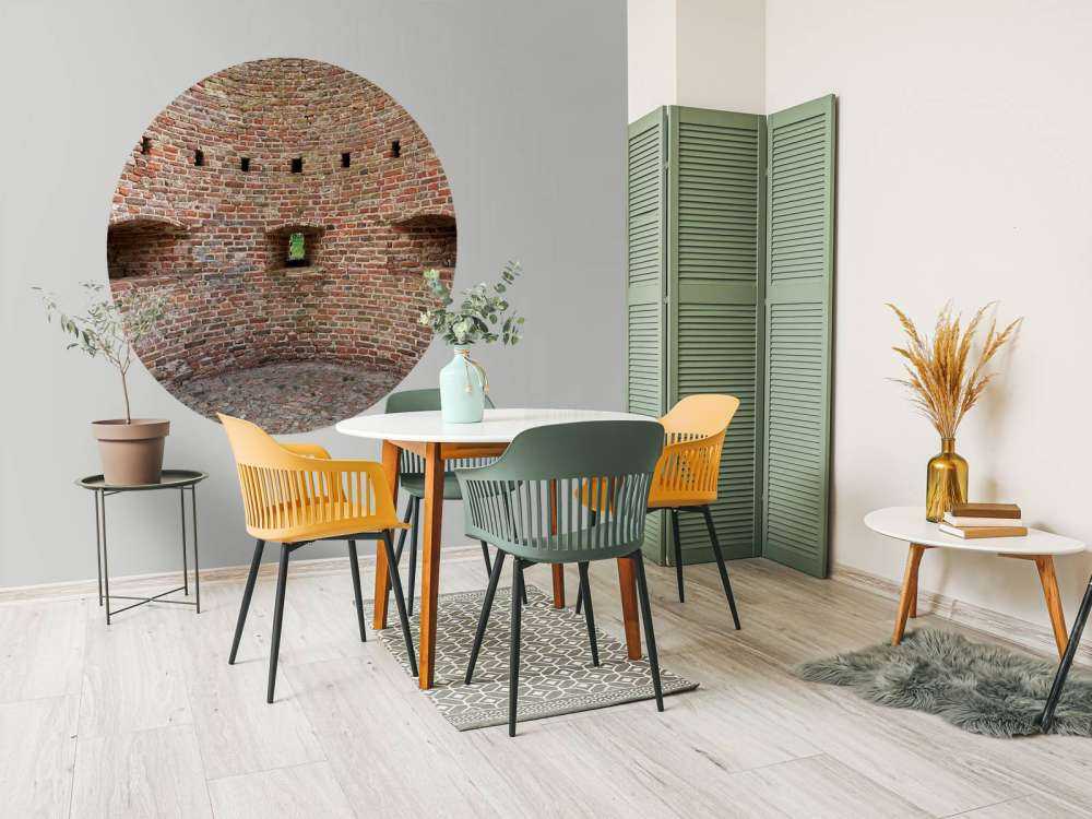 Mur d'enceinte courbe de la ville
