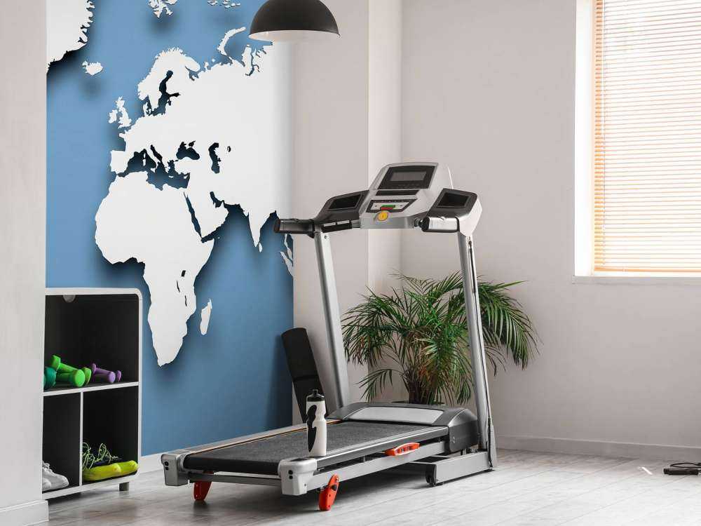 Carte du monde en 3D bleu