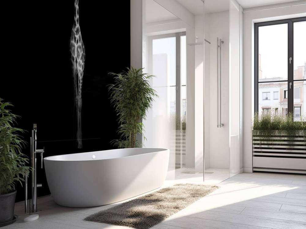 Girafe en noir et blanc