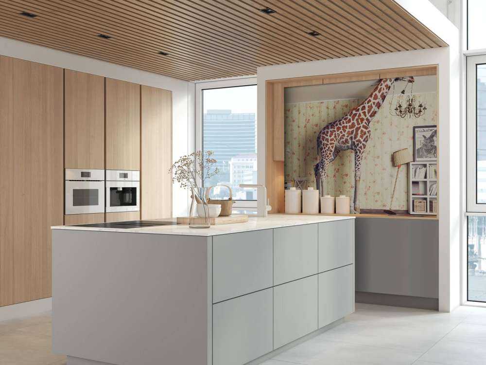 Girafe dans le salon