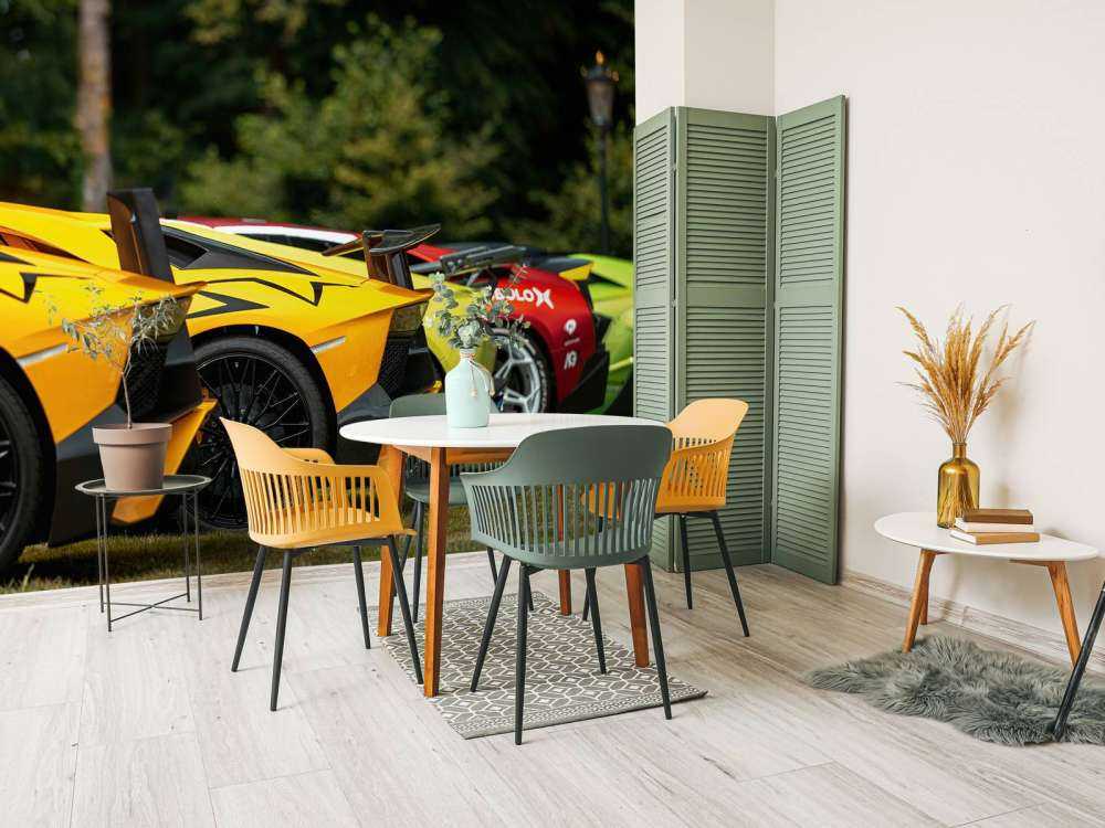 Collection de supercars dans la nature