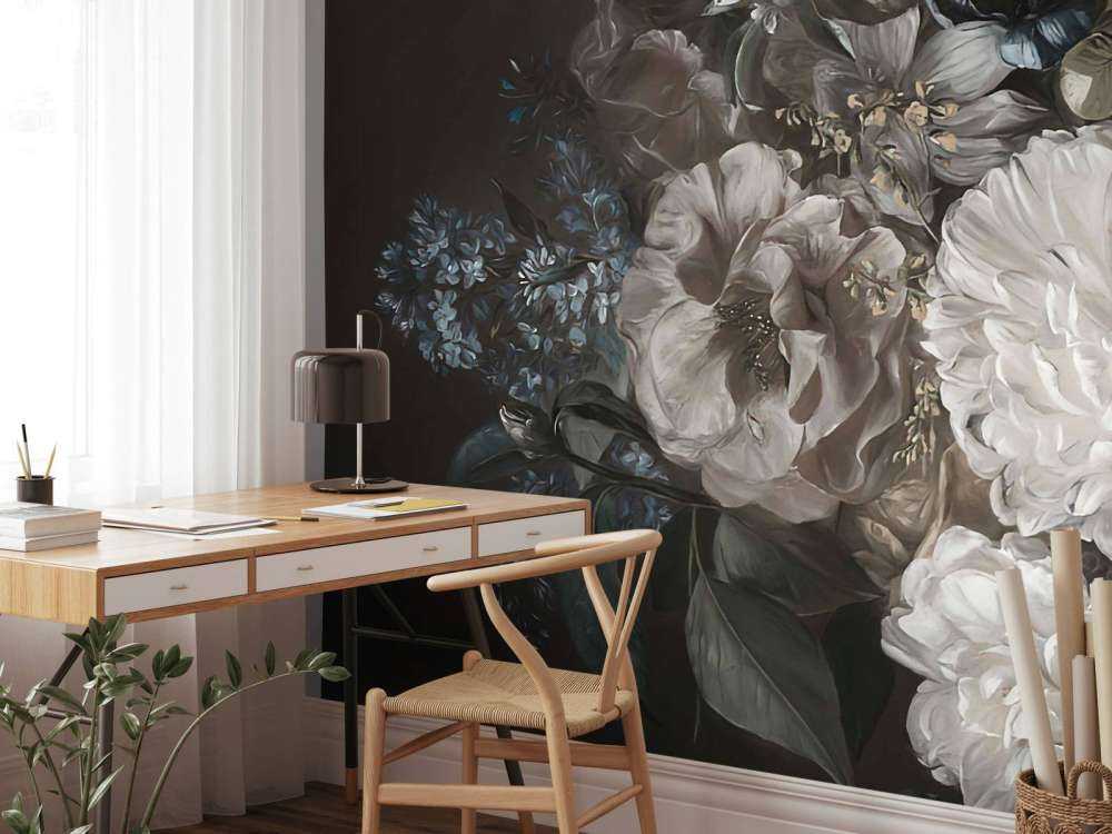 Bouquet avec lilas blanc