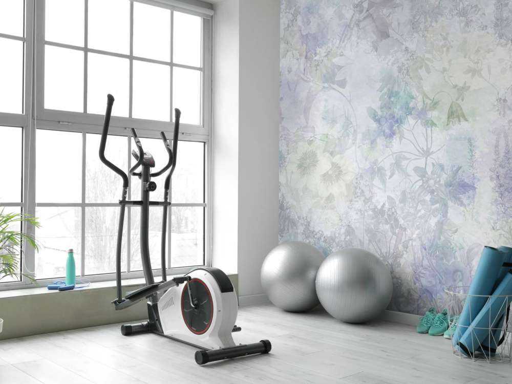 Jardin aquarelle violet