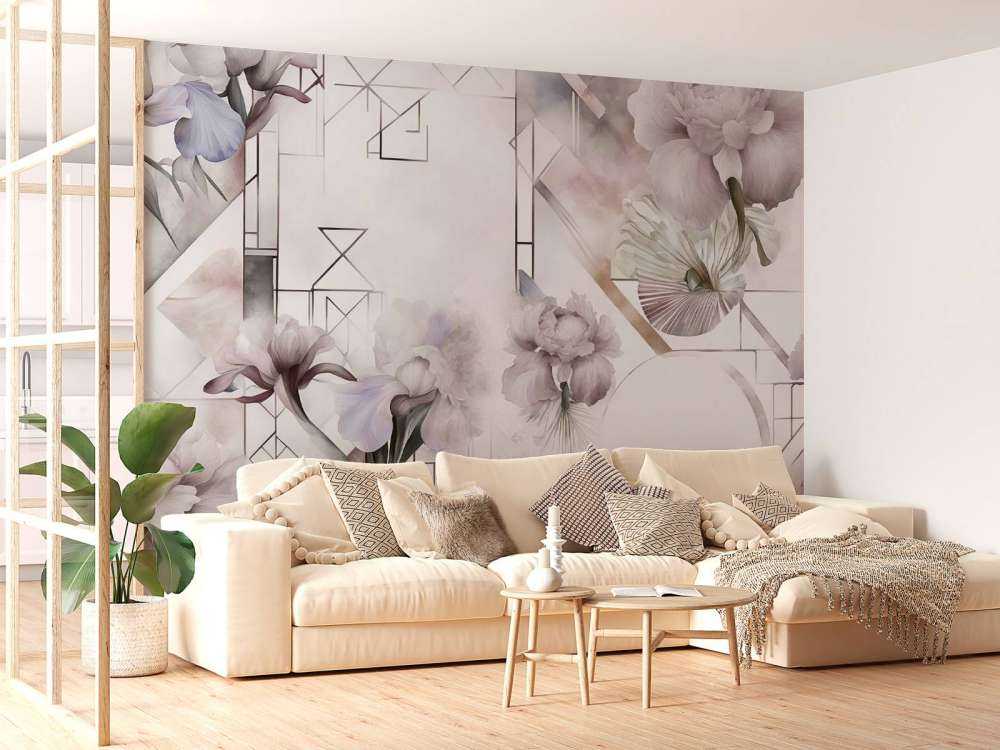 Géométrie Aquarelle Beige