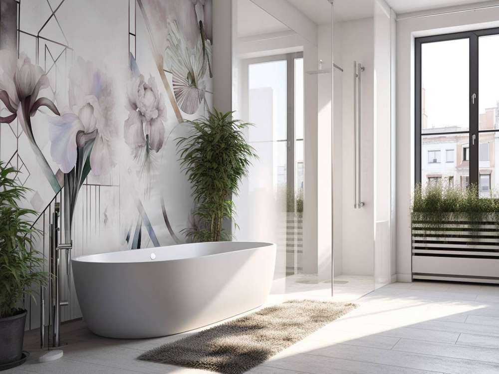 Géométrie Aquarelle Beige