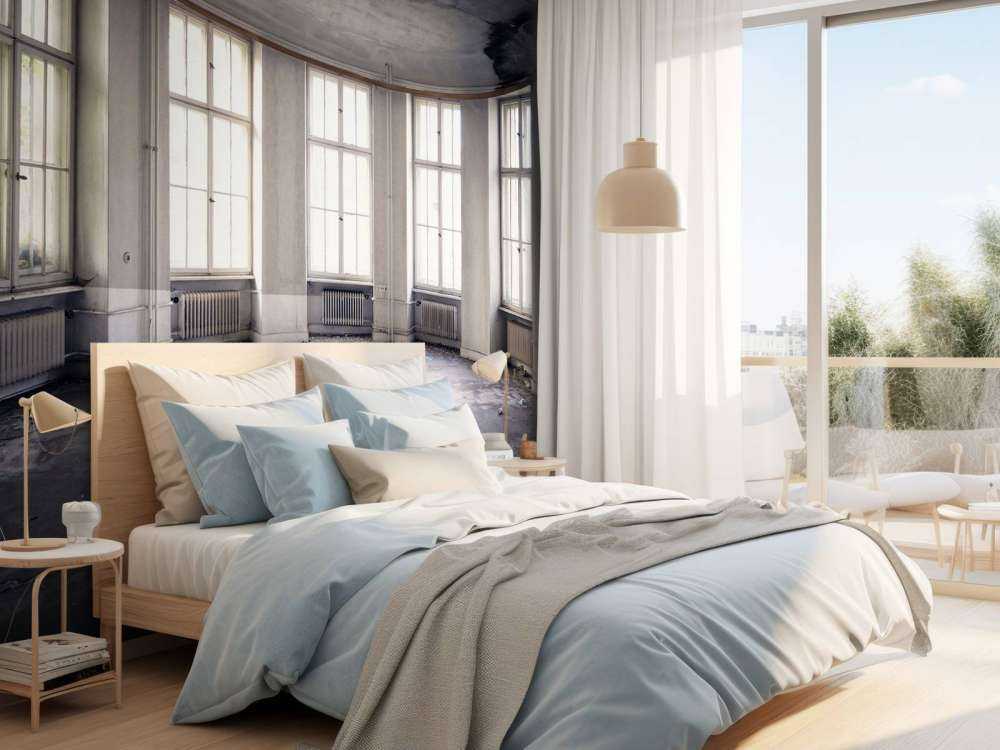 Chambre du soleil abandonnée