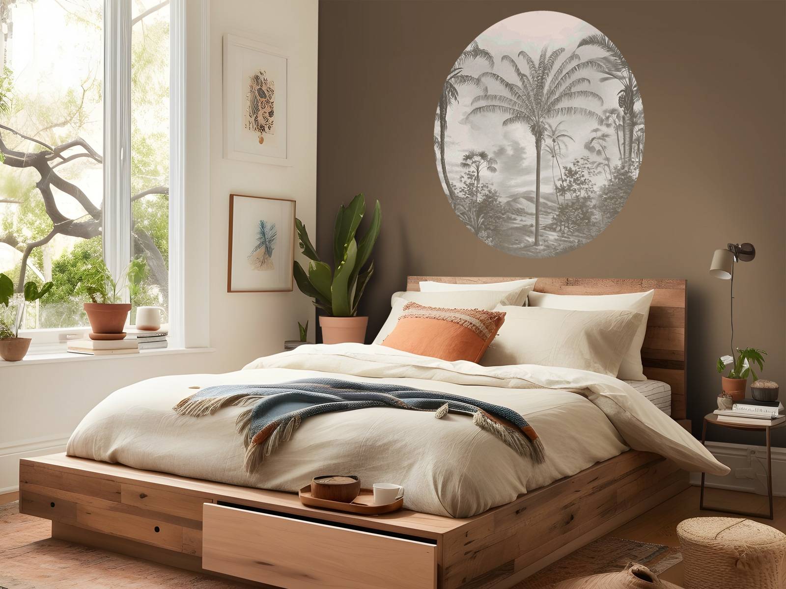 Tropiques romantiques taupe
