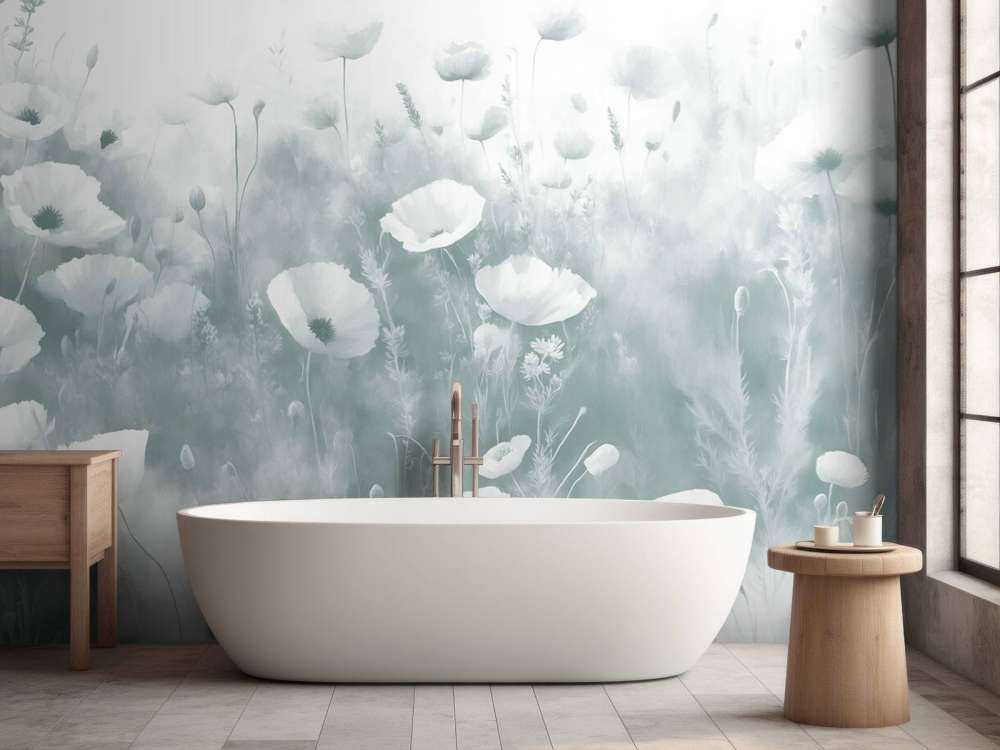 Danse de fleurs sauvages - vert foncé