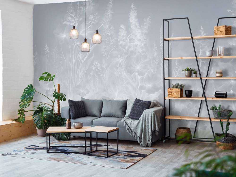 Jardin anglais tendre - gris