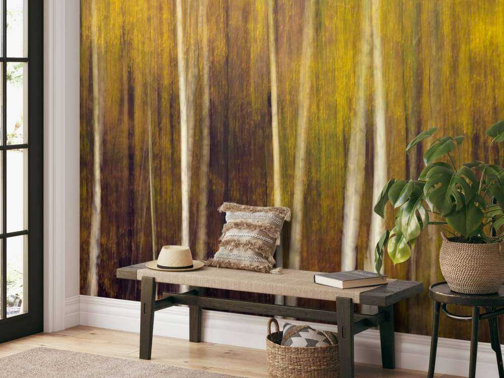 Forêt d'automne en mouvement