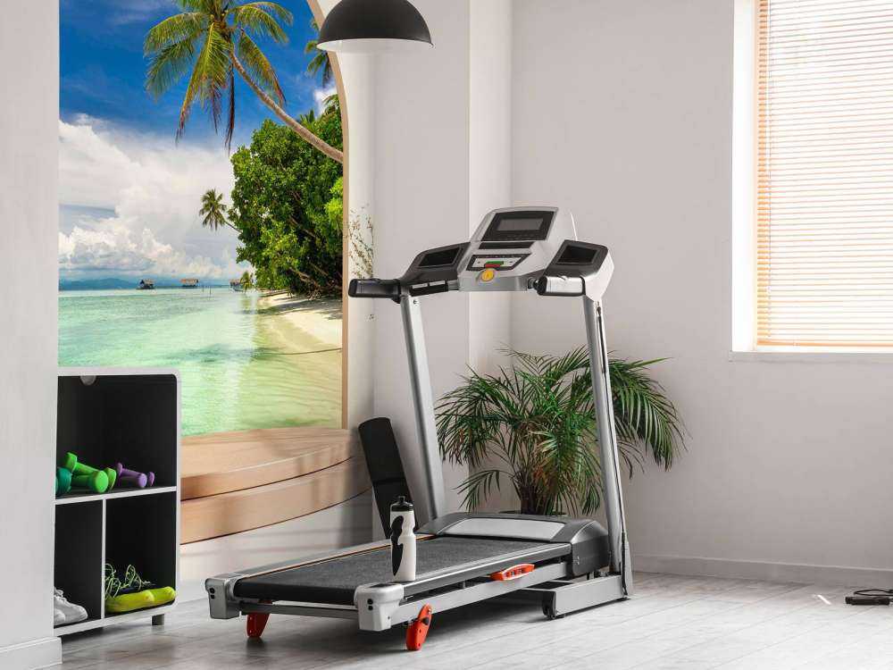 Île tropicale avec des palmiers