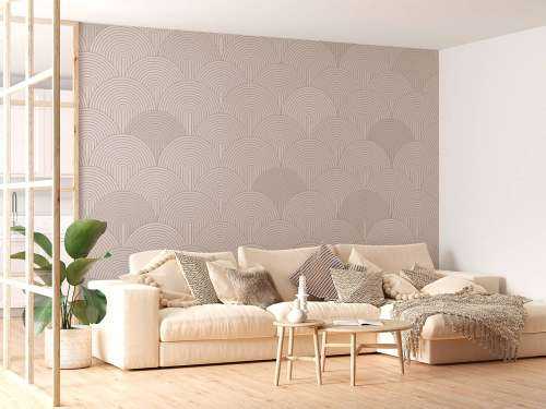 Arches et courbes Boho - beige neutre