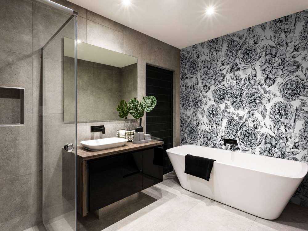 Jardin de Fleurs Noir et Blanc