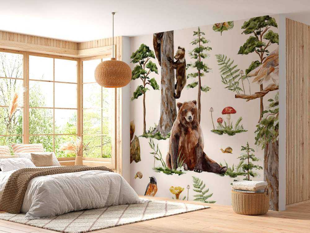 Mosaïque de vie boisée