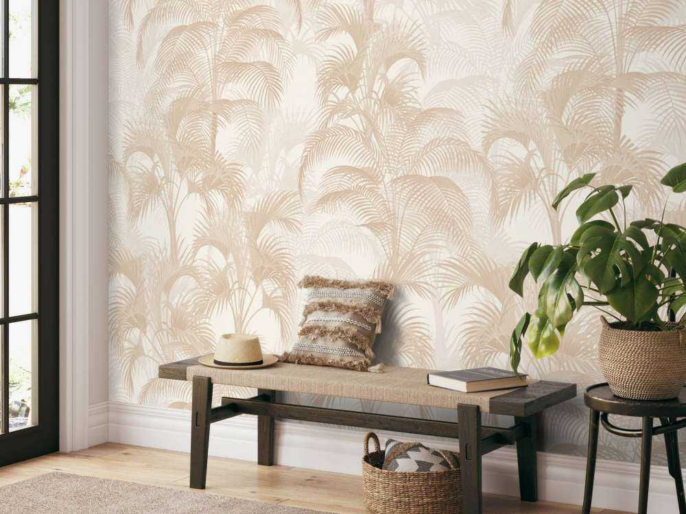 Palmiers tropicaux vintage - sable