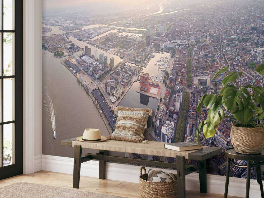 Photo aérienne Escaut Anvers