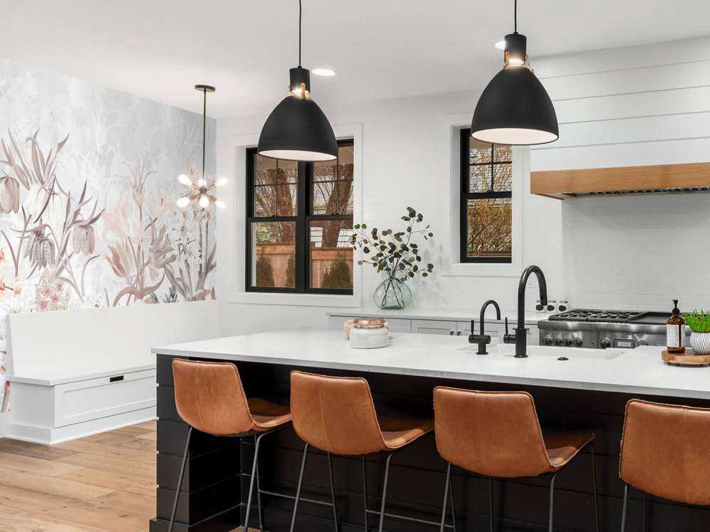 Fleurs de printemps - Gris éthéré