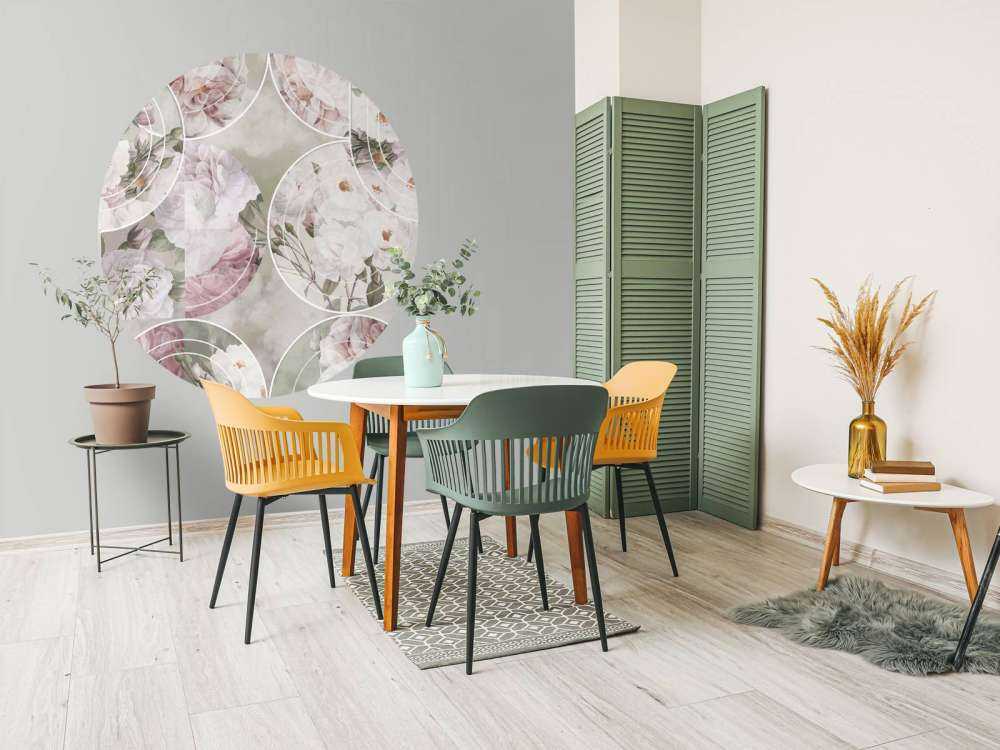 Élégance florale intemporelle - Rose vert