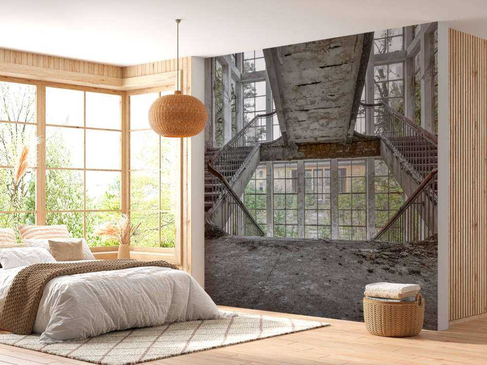 Cage d'escalier déserte