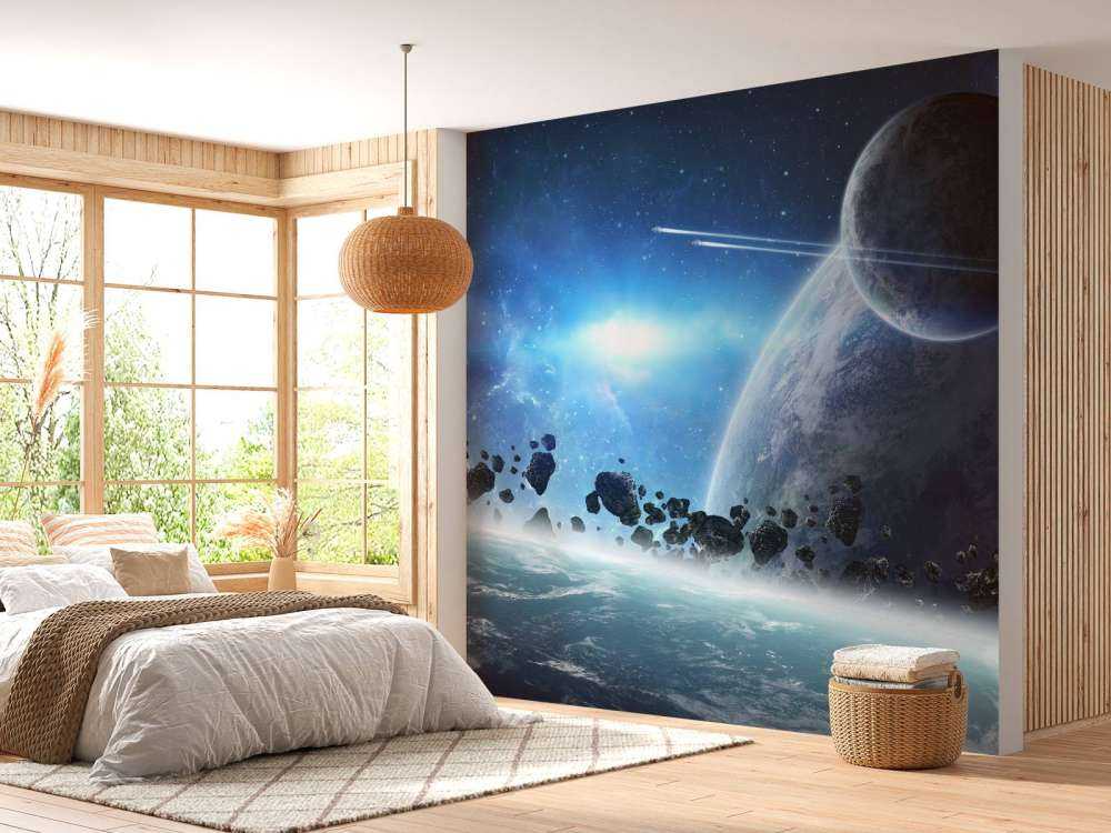 Lever de soleil dans l'espace