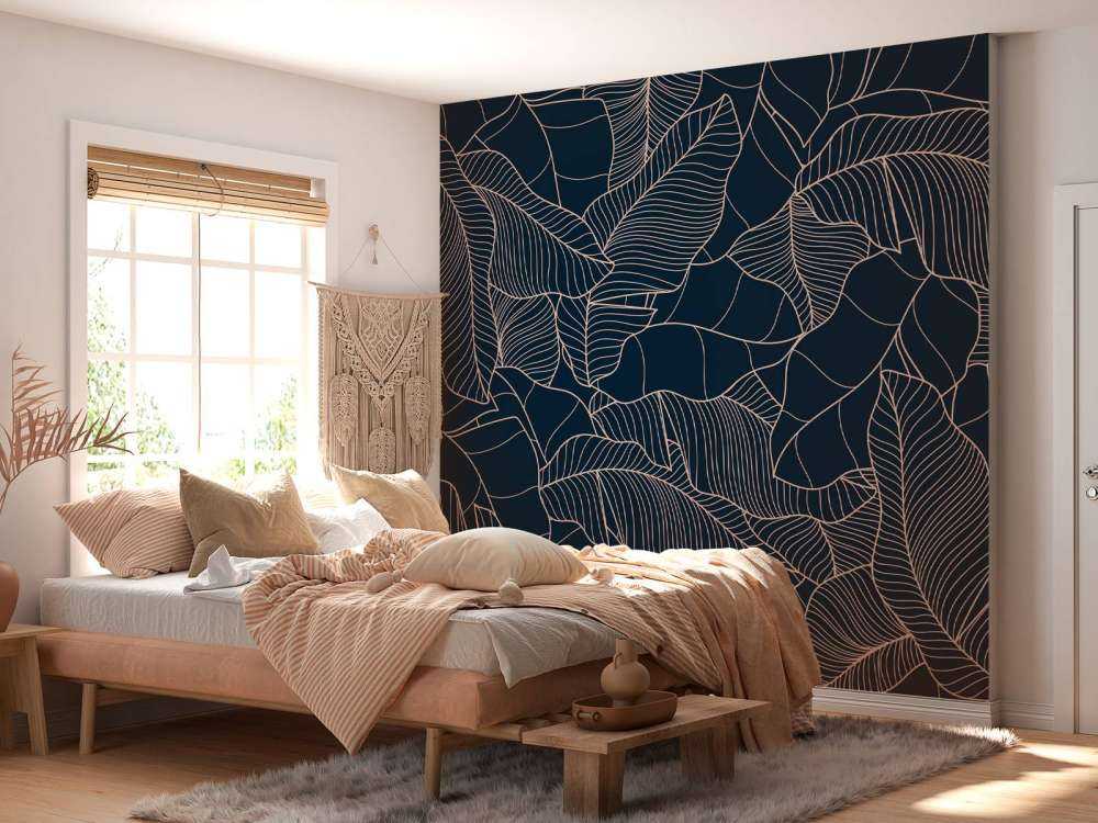 Feuilles de bananier bleues