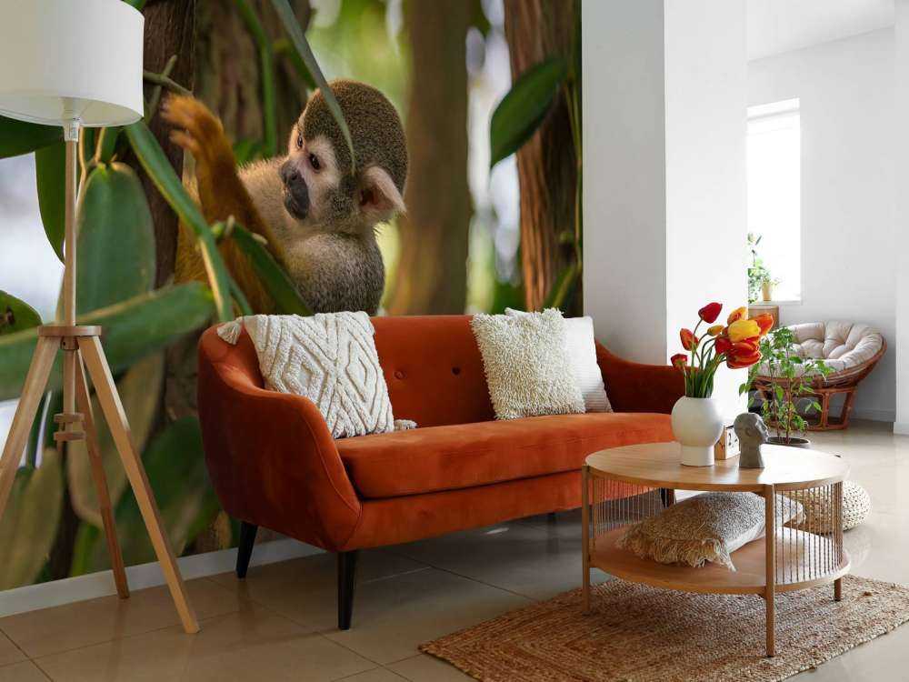 Petit singe dans les arbres