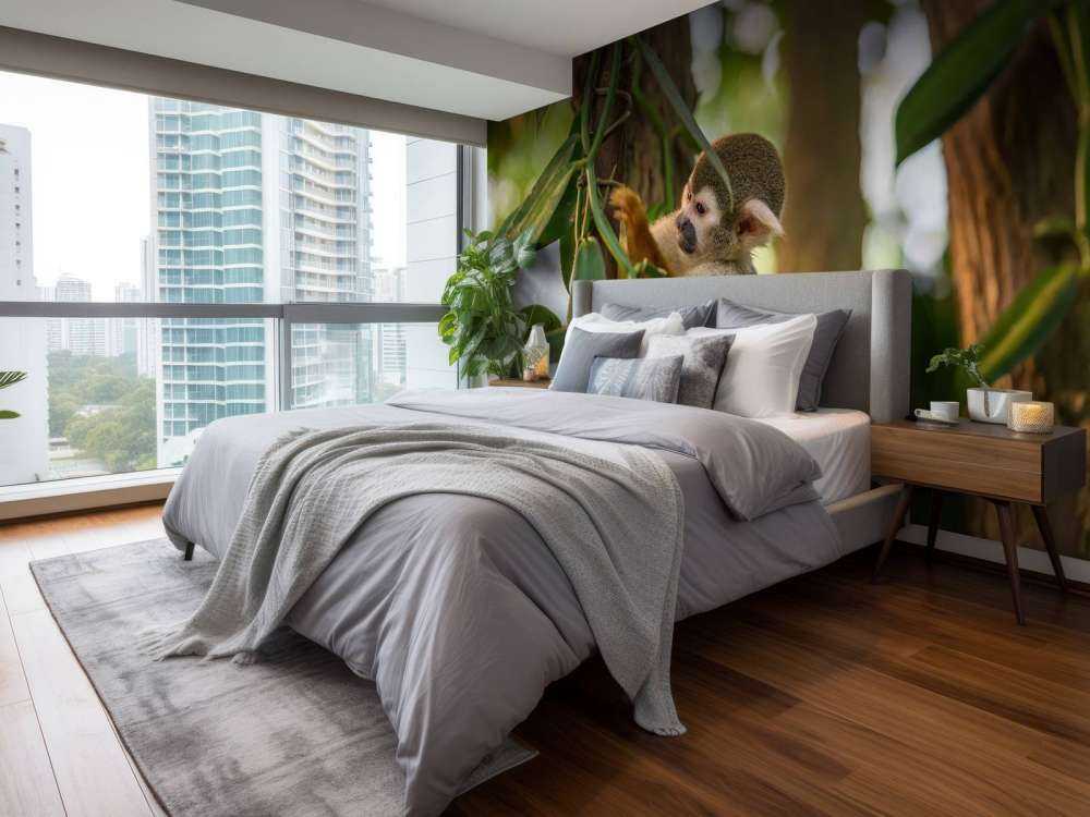 Petit singe dans les arbres