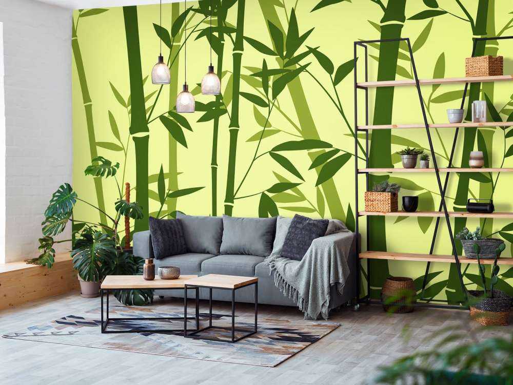 Illustration d'une forêt de bambous