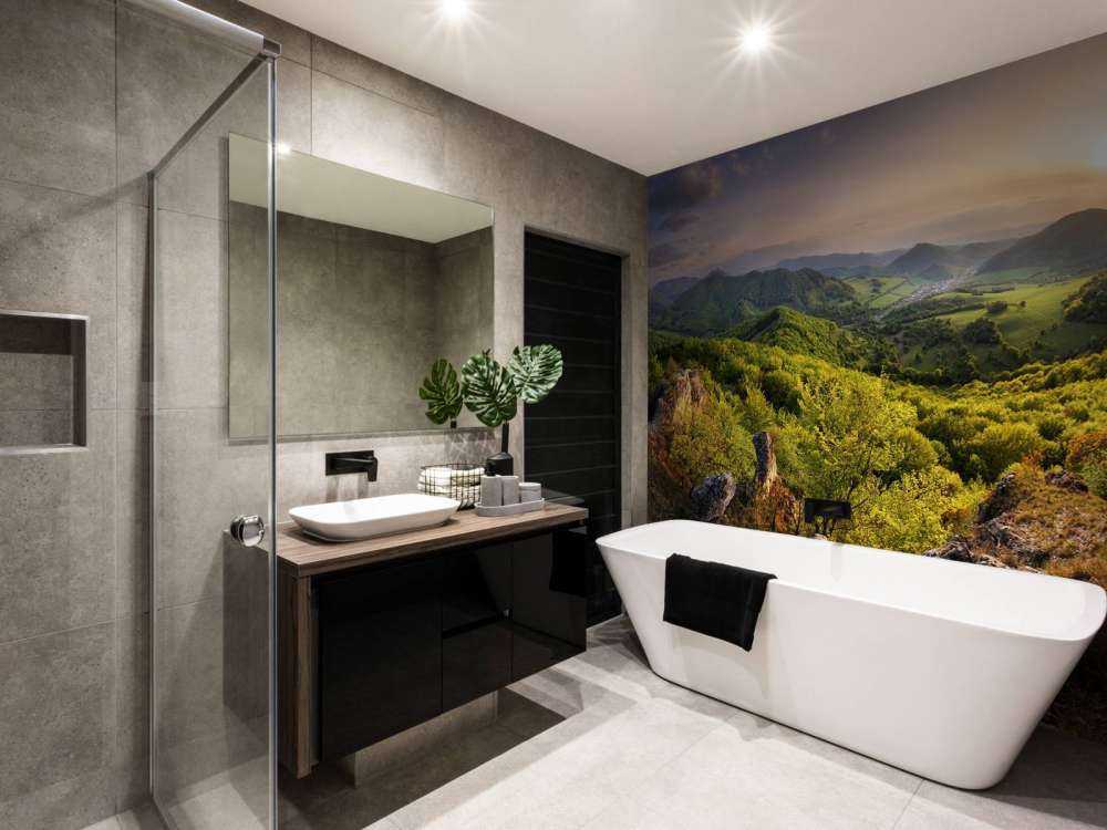 Paysage de montagne au printemps