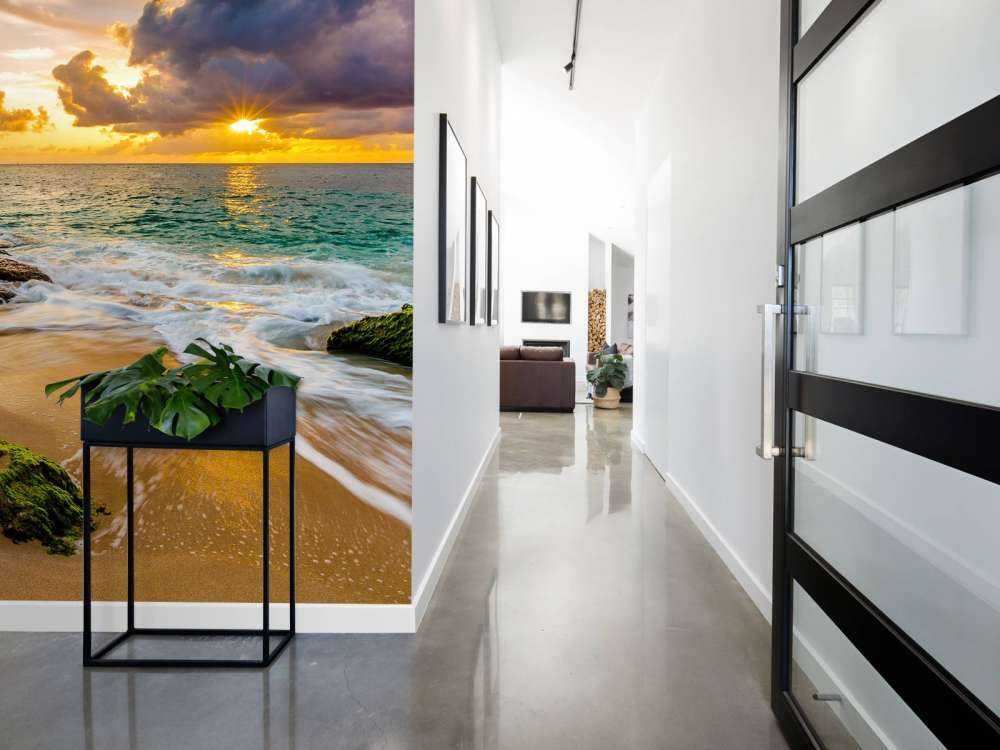 Un magnifique coucher de soleil hawaïen