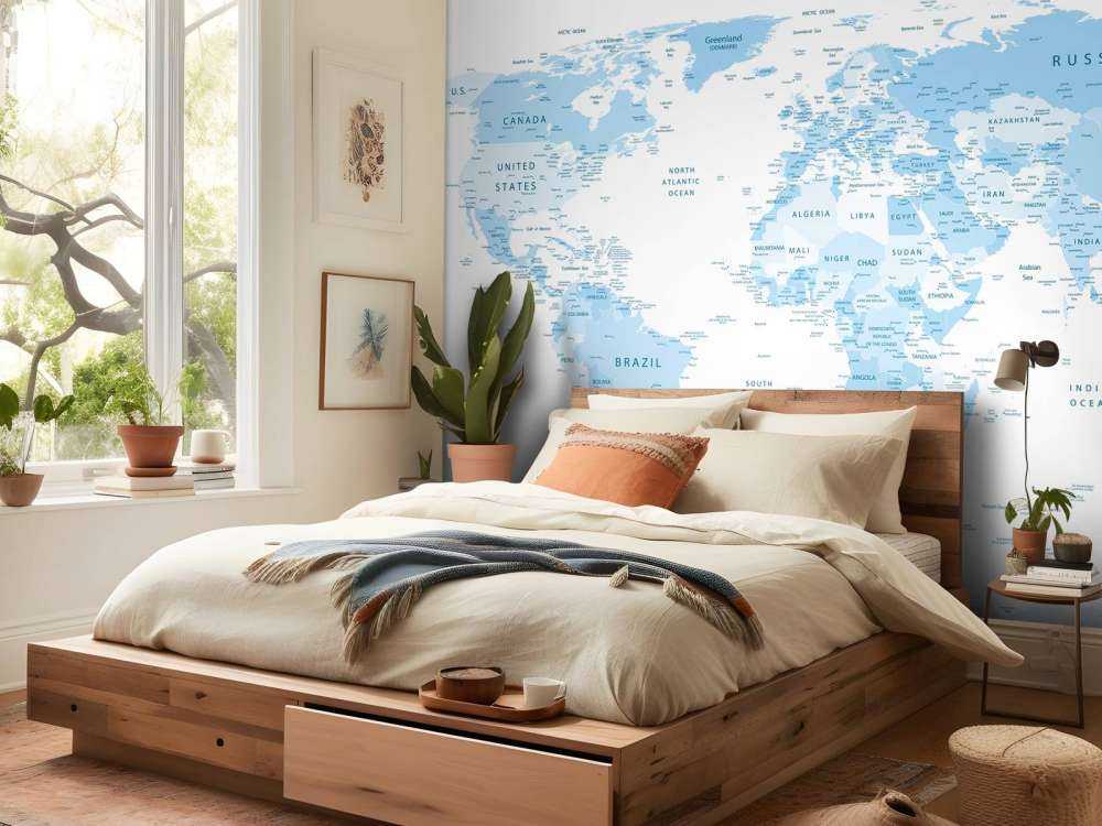 Carte du monde réaliste