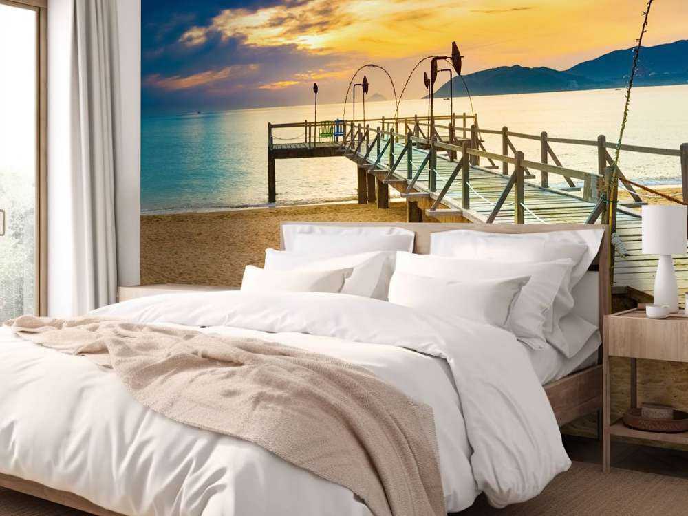 Lever du soleil sur la mer