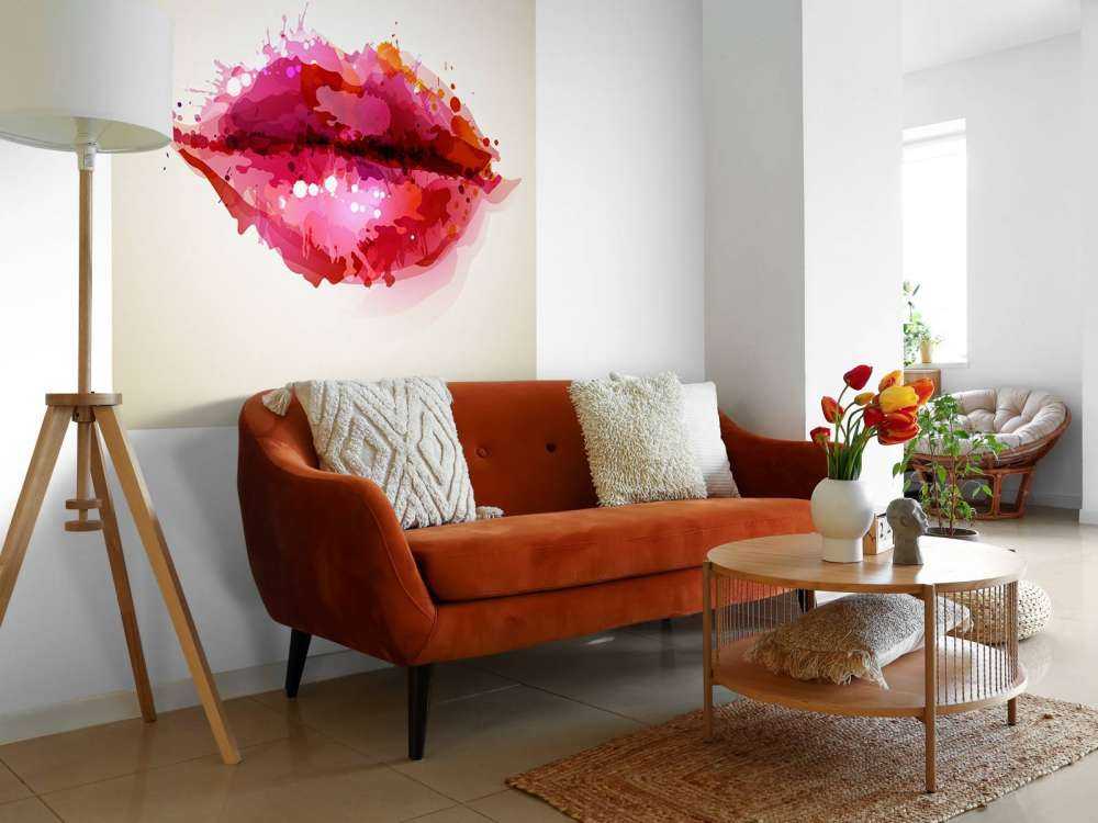 Lèvres rouges de femmes