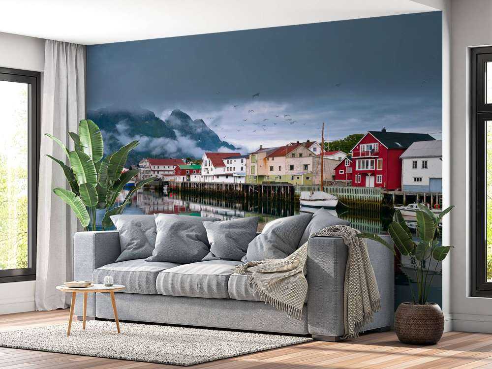 Maisons dans les îles Lofoten